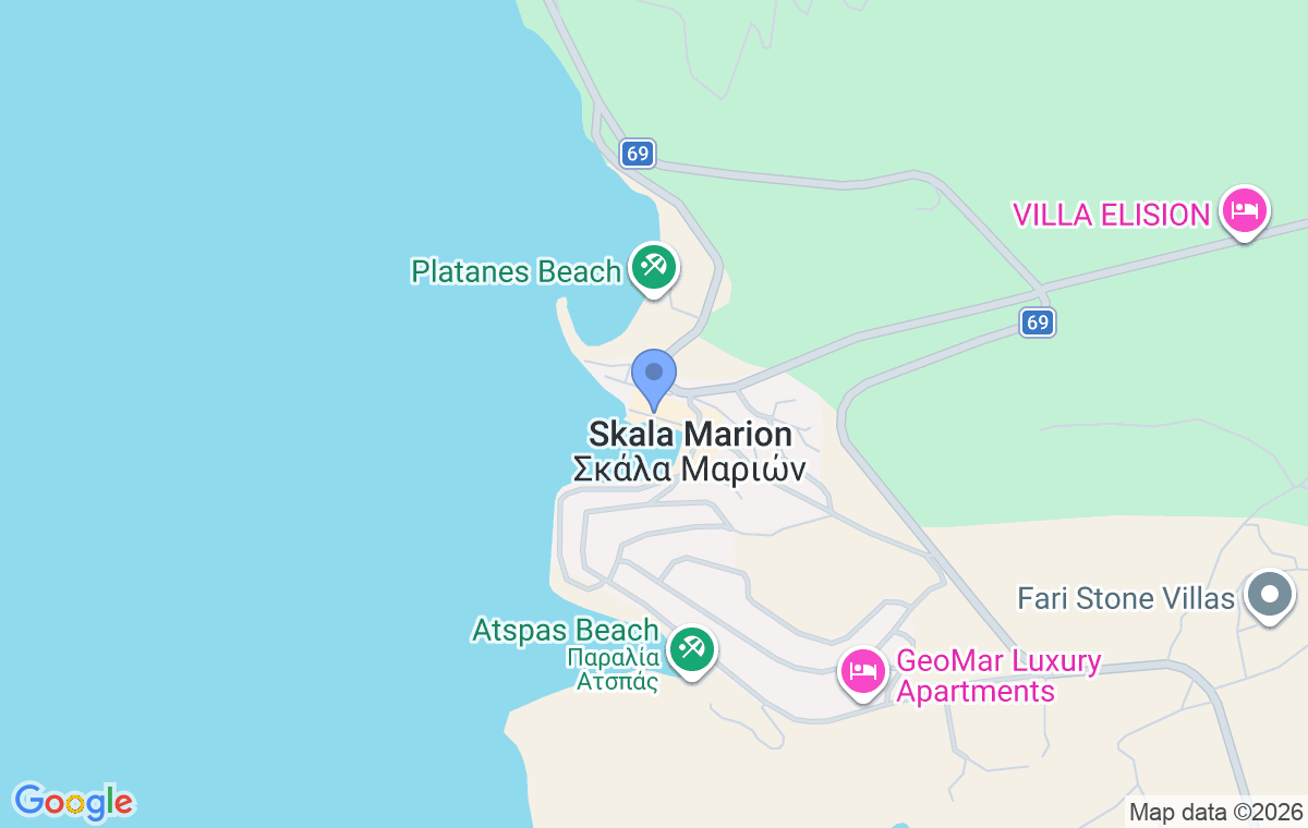 Accommodation location map