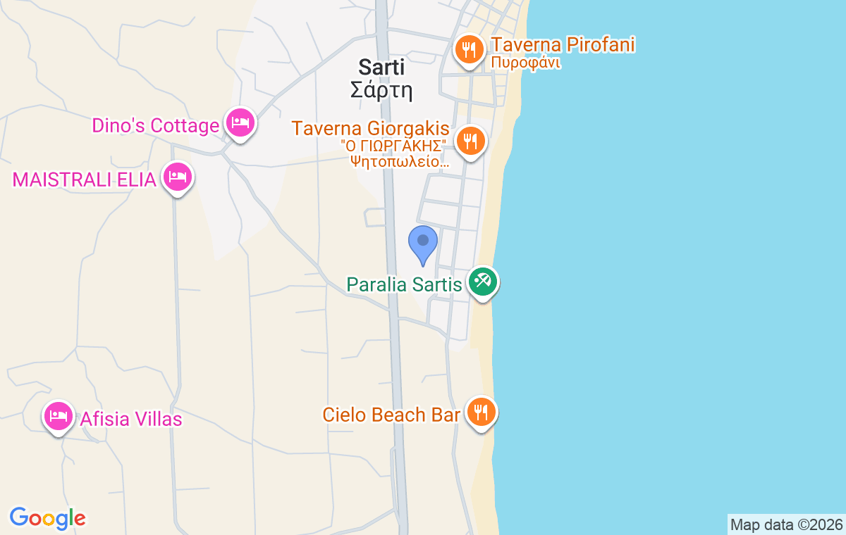 Accommodation location map