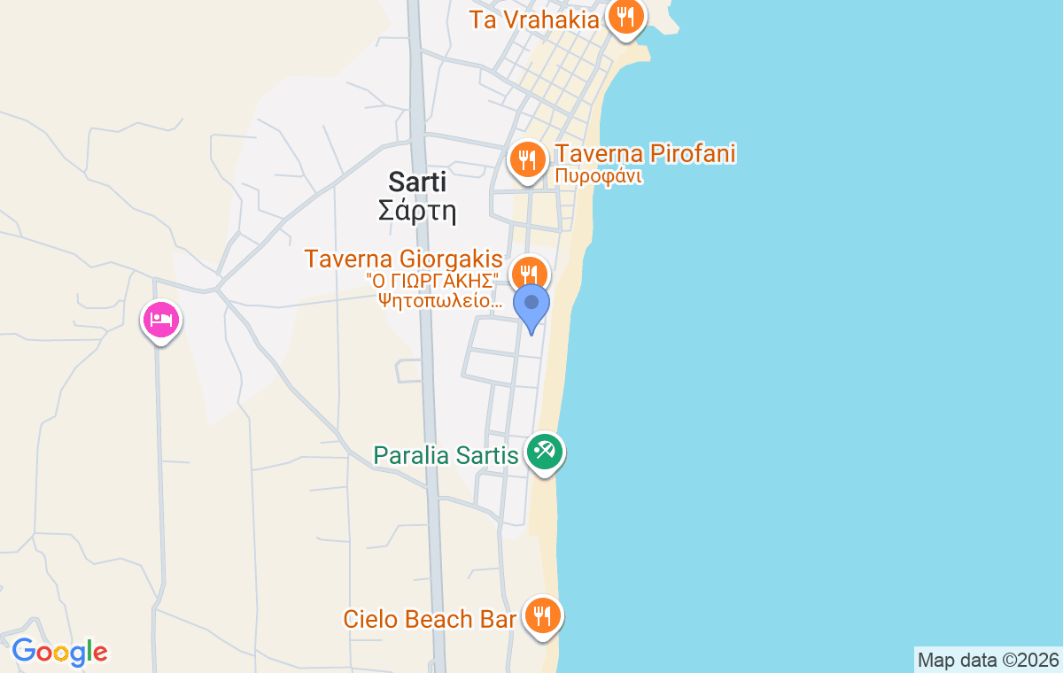 Accommodation location map