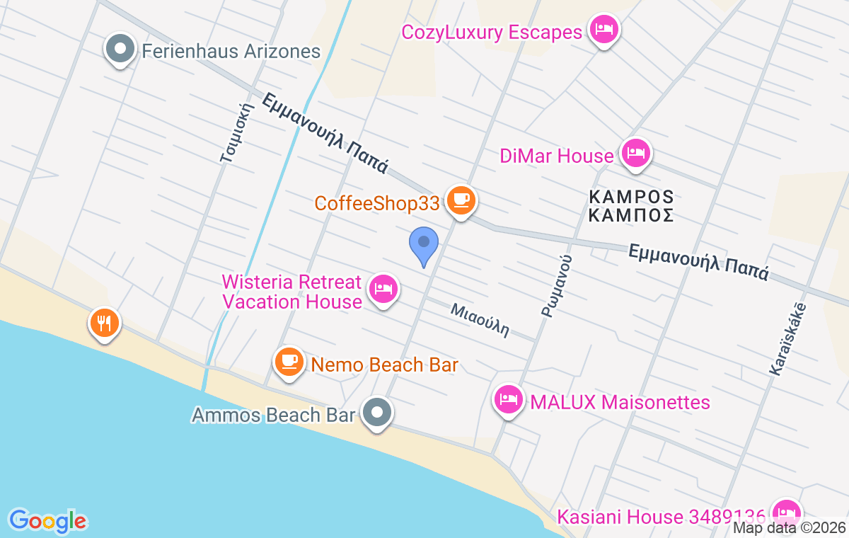 Accommodation location map