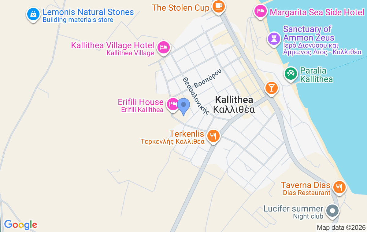 Accommodation location map