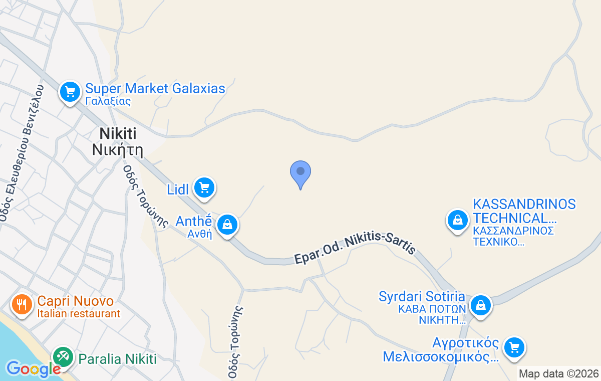Accommodation location map