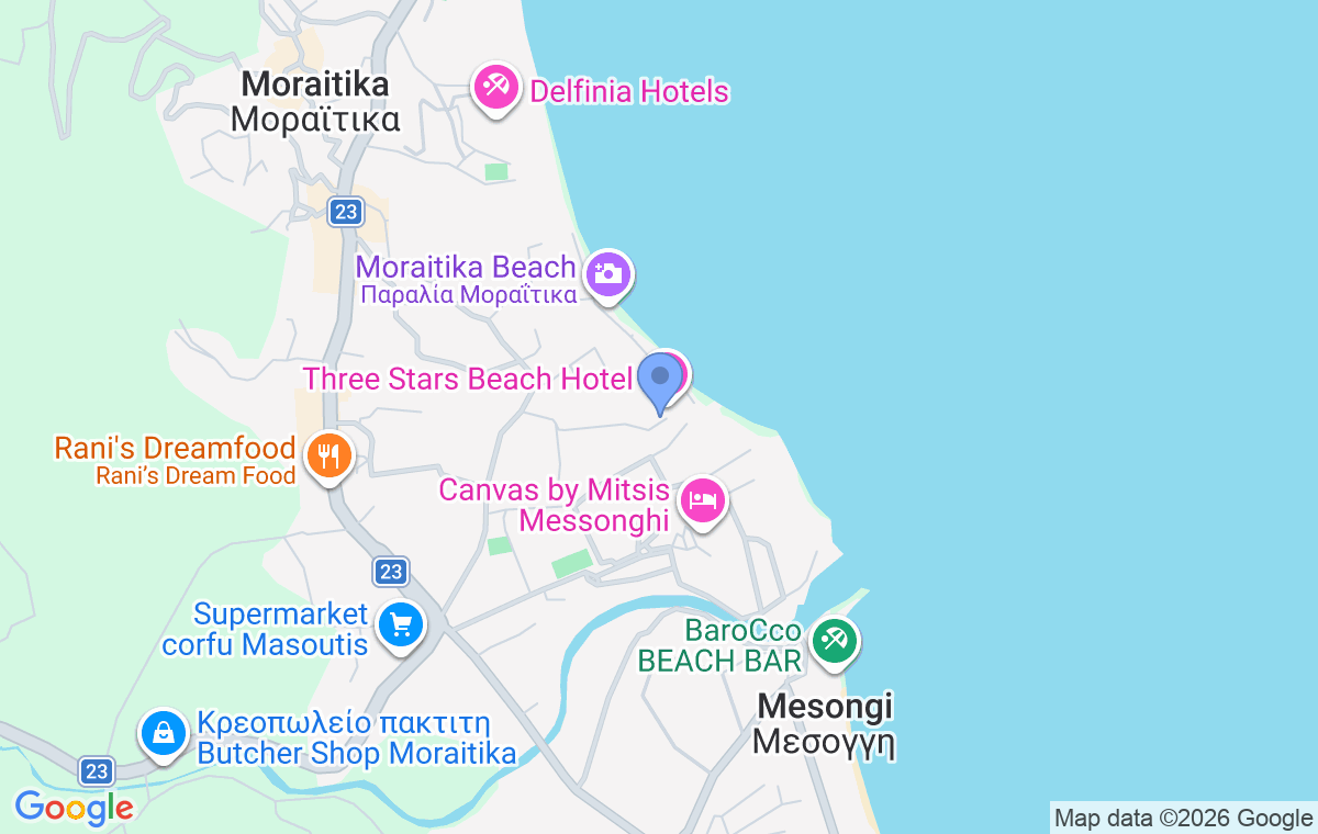 Accommodation location map