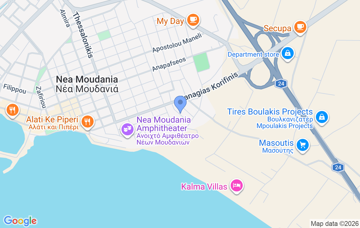 Accommodation location map