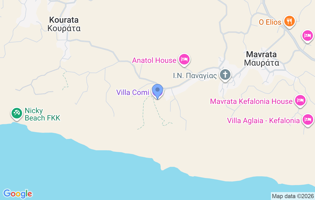 Accommodation location map