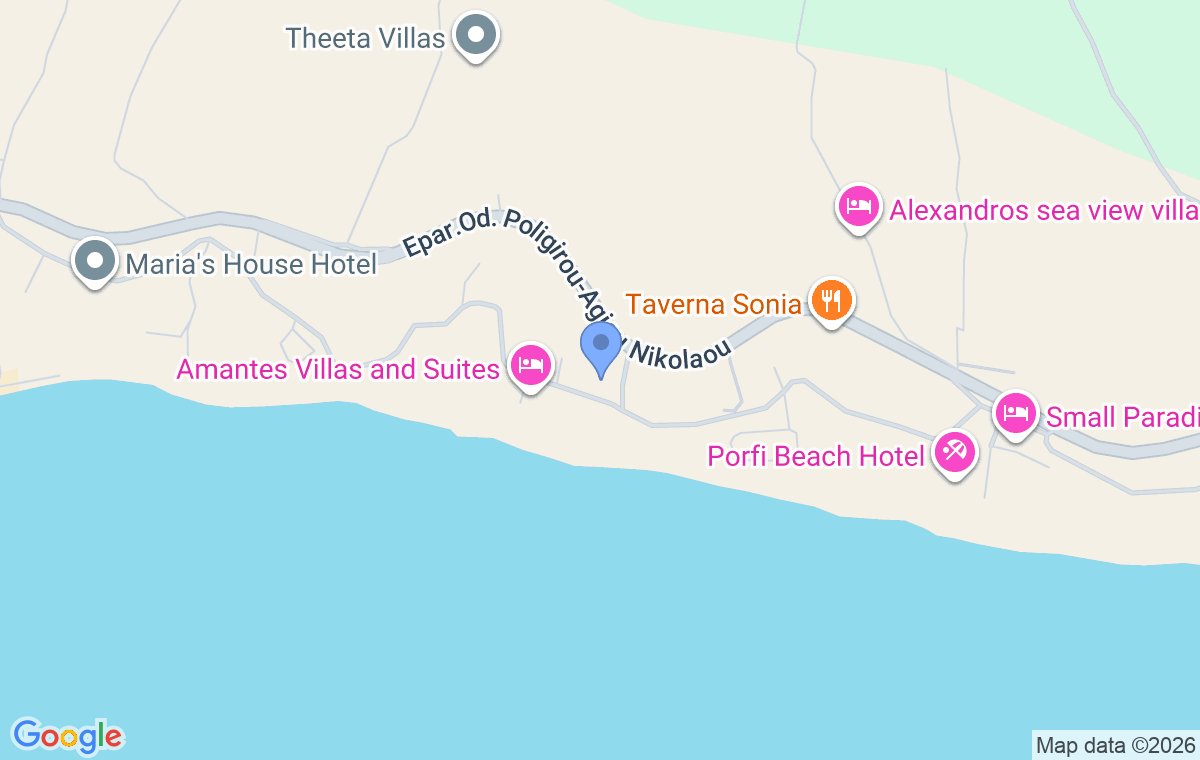 Accommodation location map