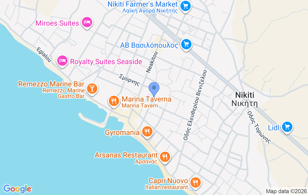Accommodation location map