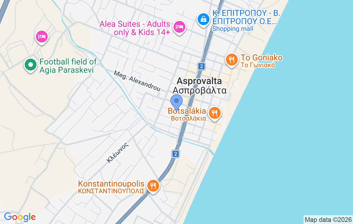 Accommodation location map