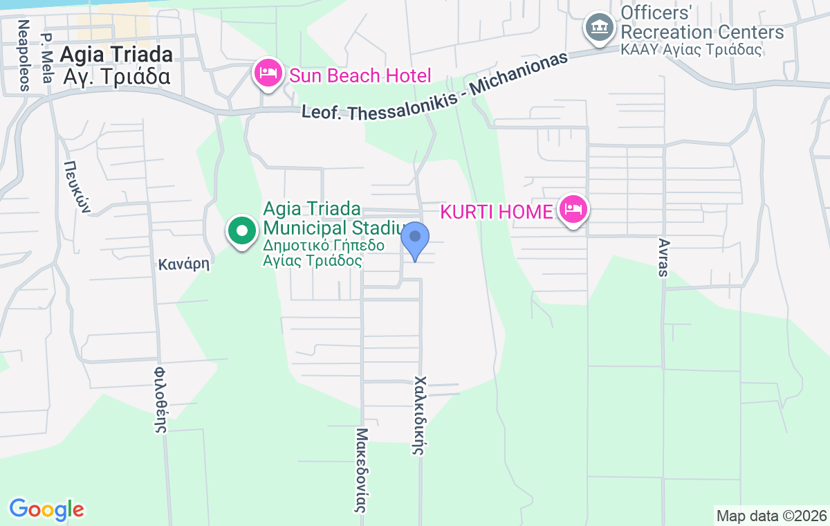 Accommodation location map
