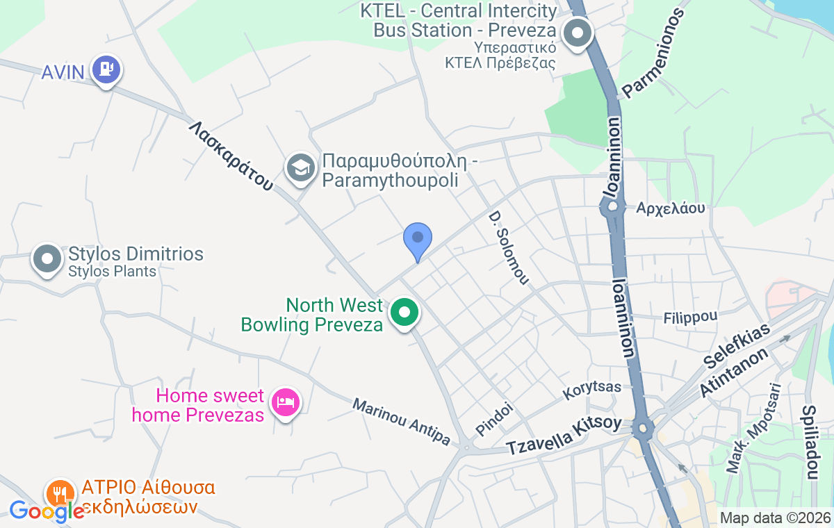 Accommodation location map