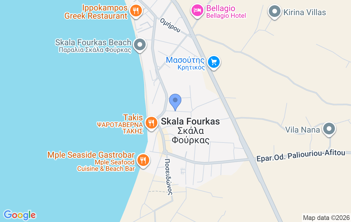 Accommodation location map