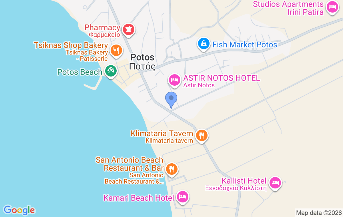 Accommodation location map