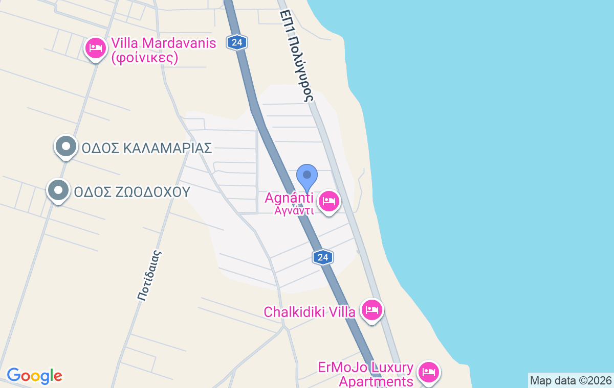 Accommodation location map