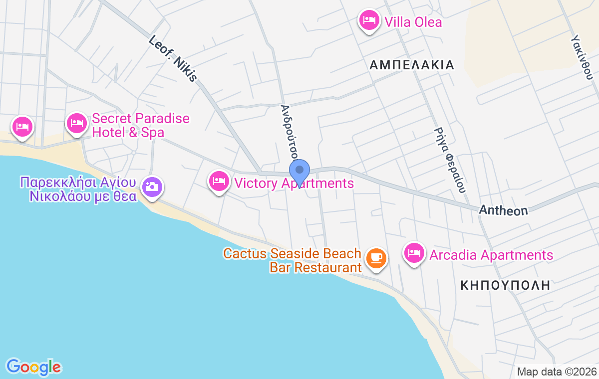 Accommodation location map